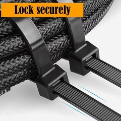 Self-Locking Ties with 17-176 lbs Tensile Strength, for Indoor and Outdoor
