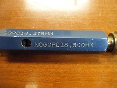 M20 X 2.50-6H METRIC THREAD PLUG GAUGE GO NO GO REGAL PREMIUM GAGE