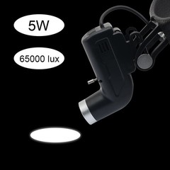 5W Dental Medical LED Head Light Good Light Spot Headband Lamp Black DY-006 US