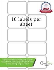 Self-Adhesive Label Sheets 3×2 inch White Shipping Labels Template Included f…