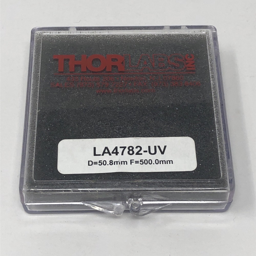 NEW Thorlabs LA4782-UV D=50.8mm F=500.0mm 2″ UV Fused Silica Plano-Convex Lens