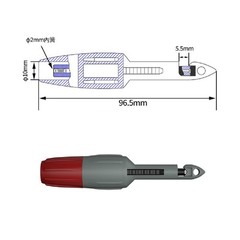 2PC Multimeter Piercing Clips for Live Wire Testing 2mm Female Jack Copper PA