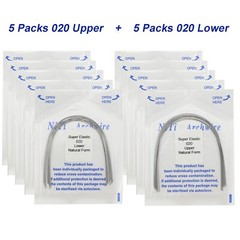 100PCS Dental Orthodontic Niti Arch Wire Natural Round Rectangular 19×25 16×22