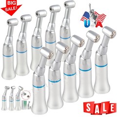 10 Slow Low Speed Dental Handpiece Push Button Contra Angle for NSK Style E-type