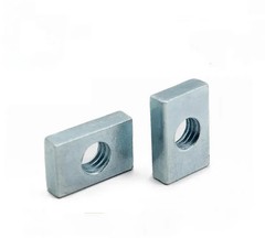 100pcs Square Nuts M5 M6 M8 Rectangular GB39 Thin Carbon Steel Nut M6x11x8x4