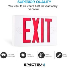UL Listed-6 Packs Red Exit Light Battery Backup-Led Exit Signs Home/Busniess.