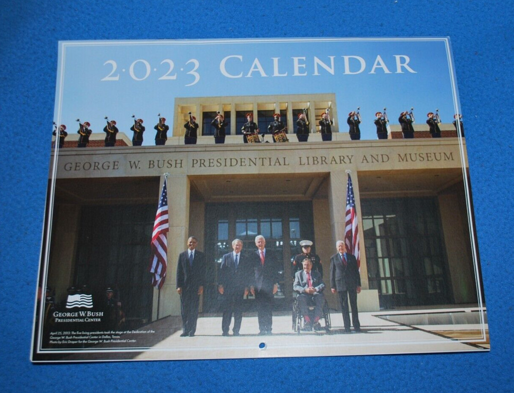 (NEW) 2023 George W. Bush Presidential Library & Museum 12 Month Wall Calendar