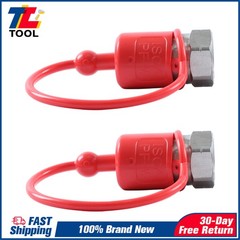 1/2″ Ag Hydraulic Quick Connect Tractor Couplers +Dust Caps Ball Pioneer Style