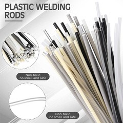 78 Pieces Plastic Welding Rods, 1/8 Inch Diameter (3mm) Round Sticks, PU PP ABS