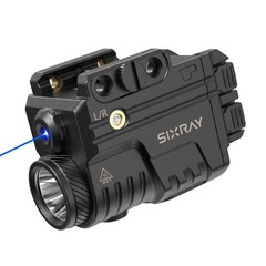 SIXRAY Blue Beam Laser and Flashlight Combo for Light