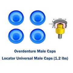 US Dental Locator Overdenture Abutment & Caps Fits Nobel/Hiossen/Zimmer/MIS/TSV