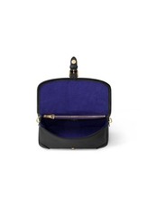 Louis Vuitton Black Embossed Monogram Shoulder Bag, Buckle, Strap, Pockets