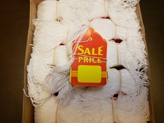 500 Sale Price Red Yellow Tags With String Large Merchandise Garment Coupon