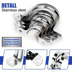 JDHGSHL 30Pcs 1 Inch Stainless Steel Conduit Clamps, 2 1 inch（25 mm）30 pcs