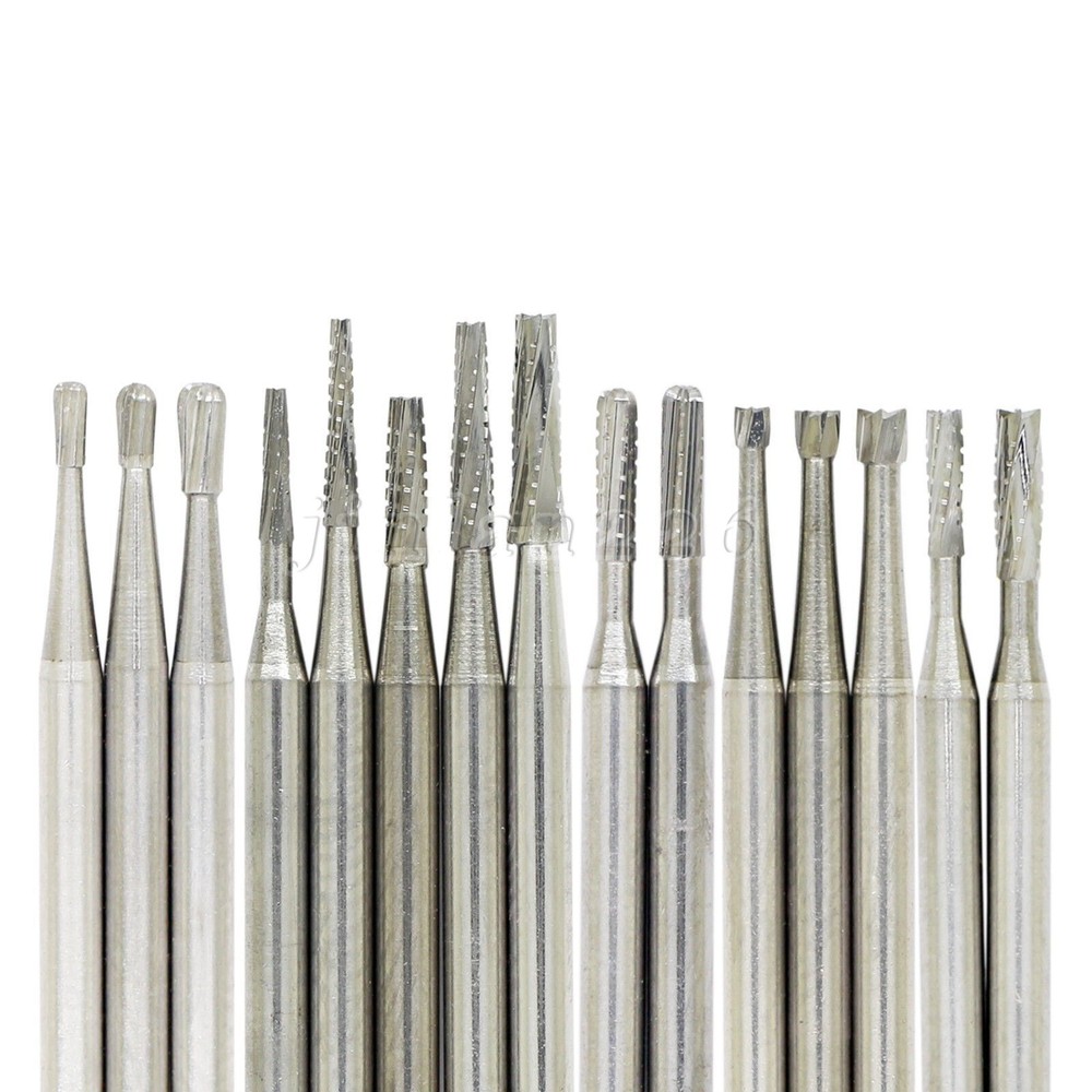 10-100 Uso Dental Acero de Tungsteno FG Fresas Carburo para Alta Velocidad Pieza
