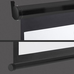 Black Projector Screen Pull Down 16:10 Foldable Wall Mount HD Projection Screen