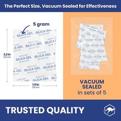 5g Silica Gel Packs 500 500 Packets Food Safe Rechargeable Moisture Absorber