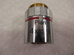 Micros Austria 4x Microscope Objective Lens 0.10 Plan Infinity Corrected