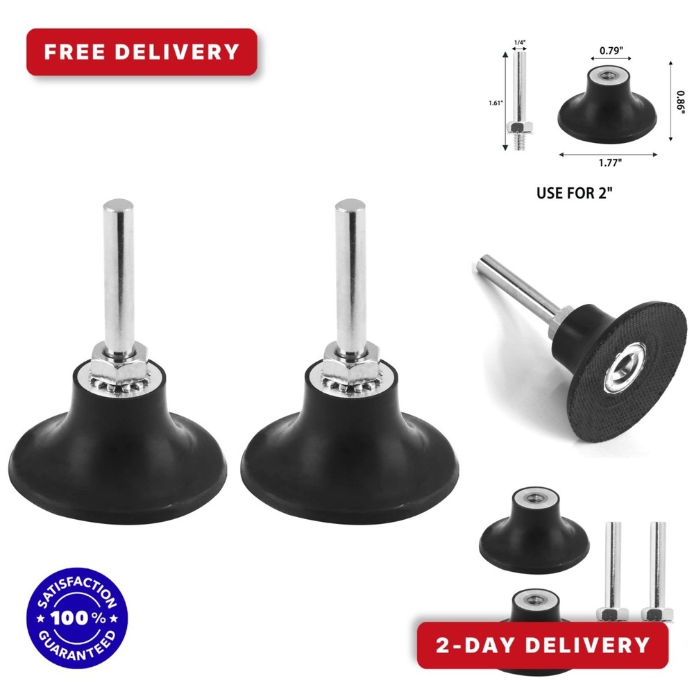 Litoexpe 2 Inch Quick Change Disc Pad Holder 2-Pack for Polishing