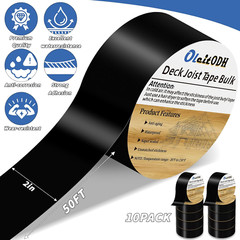 10 Rolls Joist Tape Decks Bulk Flashing Tape for Decking 2 Inch X 50′ Weatherpro
