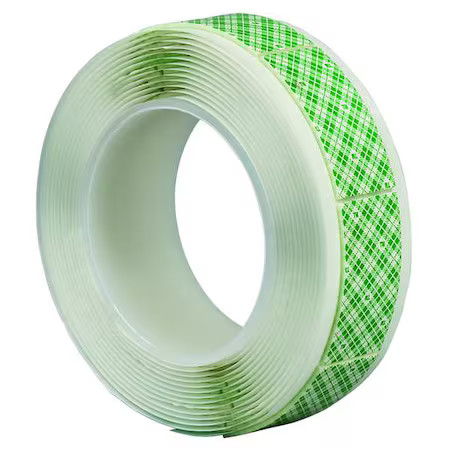 3M 4016 Double-Sided Foam Tape, 1 In W, 1 In L, 3/32 In, Polyurethane Foam,