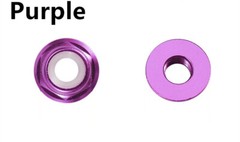 Multicolor Aluminum Hex Flange Lock Nut With Nylon Insert M2 M3 M4 M5 M6 M8