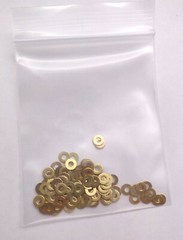 100pk M2 Brass Washers – Bicycle Spoke Head Washer / Shims – 0.3 or 0.5mm Thick