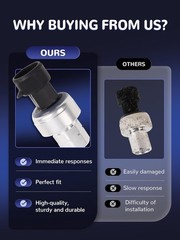 Reliable AC Pressure Sensor 13587668 for Multiple Vehicle Brands – Easy Install