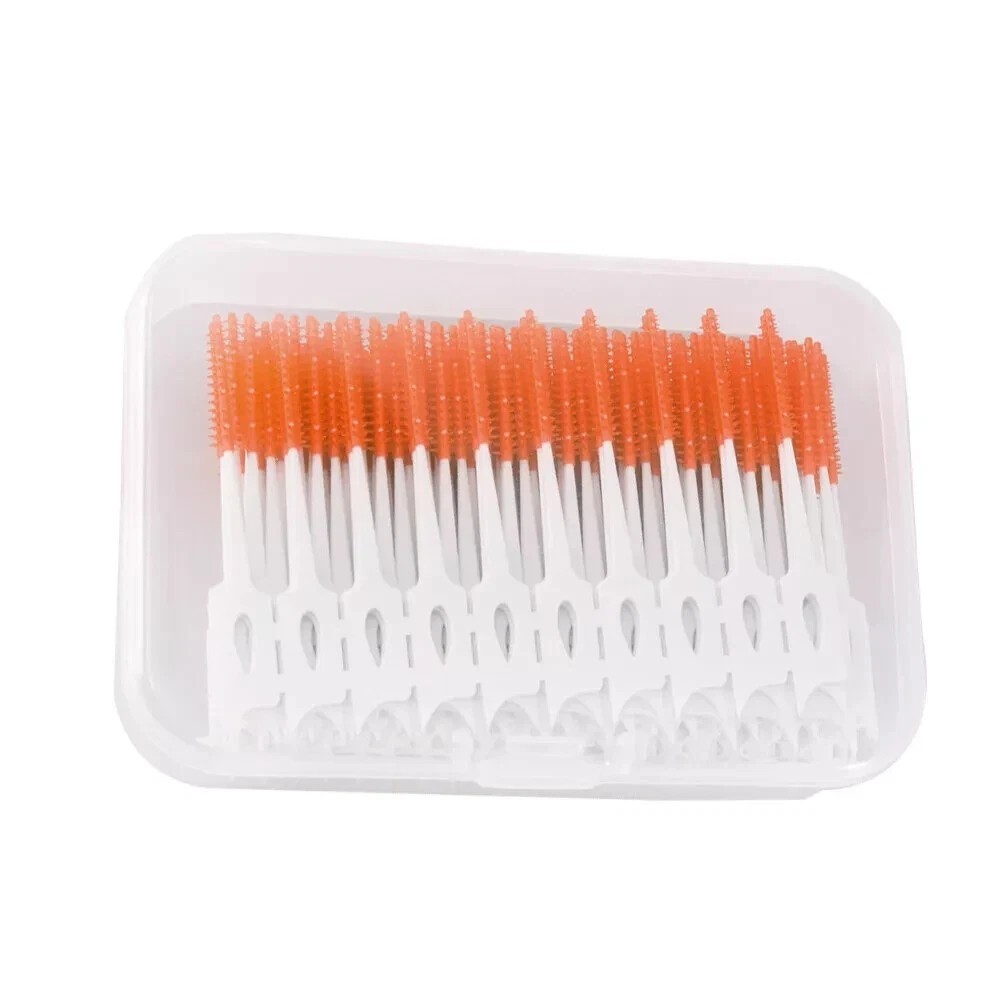 40 Pcs/Pack Dental Rubber Interdental Soft Rubber Floss Gum Toothpick Brushes