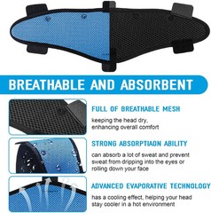Hard Hat Sweatbands, Sweat Band for Safety Helmet, Washable Hard Hat Cooling Lin