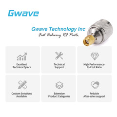 N Male to SMA Female Reverse Polarity Adapter, DC – 12.7GHz