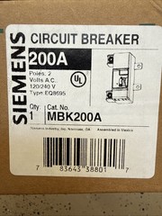 Siemens MBK200A 200A Residential Circuit Breaker BRAND NEW FAST DROP OFF