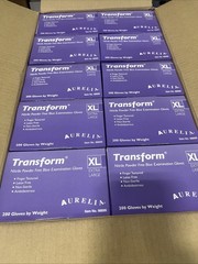 60 Cases – Aurelia Transform Nitrile Exam Gloves, Powder Free, Blue, X-Large
