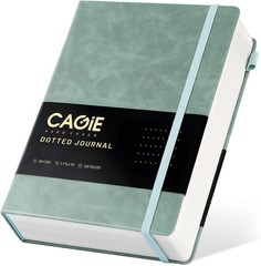 Green, Dotted Journal Notebook 320 Pages 100 GSM Paper Hardcover A5 Dot Gr