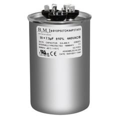Lennox 13W87 50/7.5 MFD 370 440 VAC CBB65A Replacement Capacitor