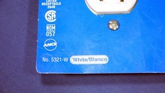 Leviton 5321 White Tamper Resistant 15A Duplex Receptacles NEMA 5-15R 125V 50pk