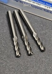 CID USA! 3/16 Shank Solid Carbide End Mill .155″ 4-Fl Corner Radius Machinist