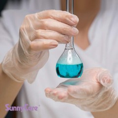 SunnyCare #7803 Vinyl Disposable Gloves Powder Free (Latex Nitrile Free) Large