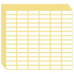 Matte White 10x20mm Removable Stickers Labels 1680 Pcs Blank Small Sticky