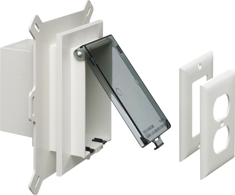 Arlington DBVS1C Vertical In Box Vinyl Siding Electrical Box Weatherproof