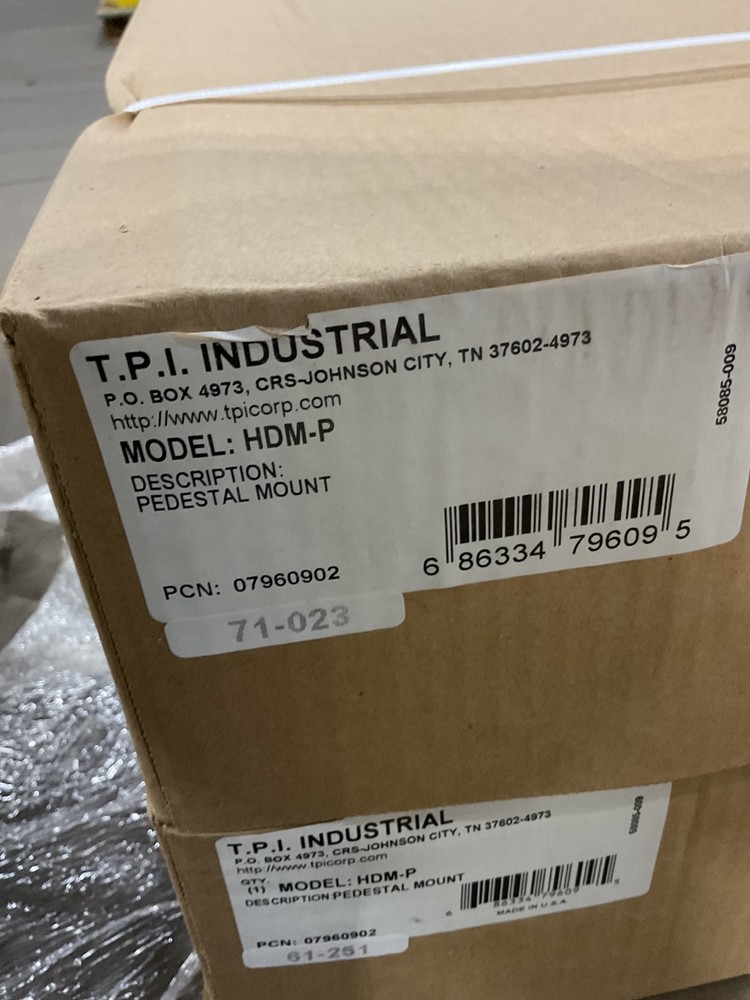 TPI Corp. HDM-P, Heavy Duty Industrial Pedestal Fan Mount #4148FMLJ50