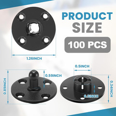 100 Pcs Fasteners for Panels Mounting Clips Ship Panel Fasteners