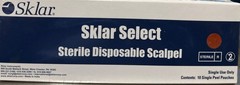STERILE DISPOSABLE SCALPELS #10 – 10/BOX, SINGLE USE, 2024-04EXPIRATION.