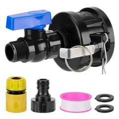 IBC Tote Hose Adapter Kit, 2″ Cam Lock fittings for 275-330 Gallon Tank, IBC …