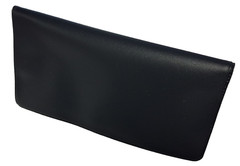 Black Vinyl Checkbook Cover Standard Top Stub 6- 1/4″ x 3-3/8″ New