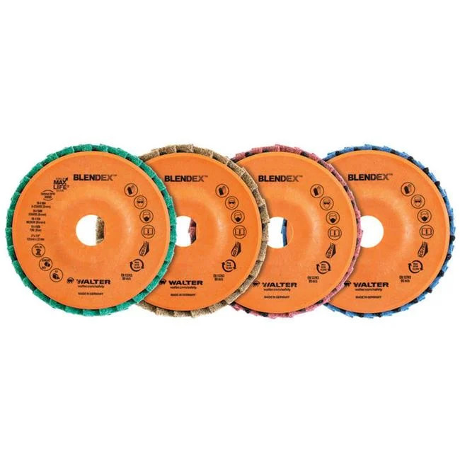 Walter 15I451 4.5 x 0.62 in.-11 Enduro-Flex Spin-on 2 in 1 Turbo Finishing Fl…