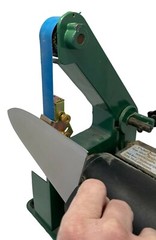 Knife sharpening angle guide for 1 x 30 Belt Sander – Edge Leading