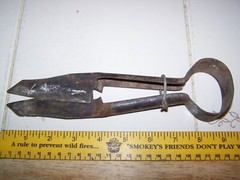Vintage Wool Sheep Metal Hand Shears Scissors 9″ long Horse mane