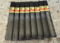 Lot of 20Tubes•Pentel•Super Hi-Polymer•Lead Refills•.5mm•C505H•Black