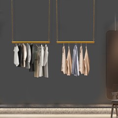 Retail Clothes Display Rack Clothing Hanging Rack Garment Rack Adjustable Gold